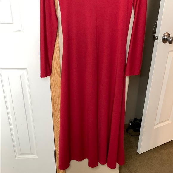 Coldwater Creek Red Maxi Dress EUC - Picture 6 of 6